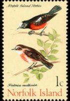 Norfolk Island 1970 - set Birds: 1 c