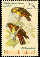 Norfolk 1970 - serie Uccelli: 25 c