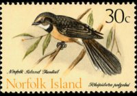 Norfolk 1970 - serie Uccelli: 30 c