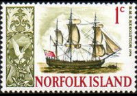 Norfolk Island 1967 - set Ships: 1 c