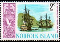 Norfolk Island 1967 - set Ships: 2 c