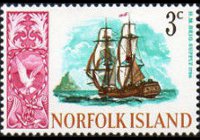 Norfolk Island 1967 - set Ships: 3 c