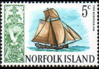 Norfolk Island 1967 - set Ships: 5 c