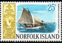 Norfolk 1967 - serie Navi: 25 c