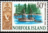 Norfolk Island 1967 - set Ships: 50 c