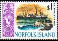 Norfolk Island 1967 - set Ships: 1 $