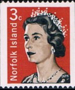 Norfolk Island 1968 - set Queen Elisabeth II: 3 c