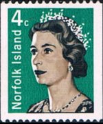 Norfolk Island 1968 - set Queen Elisabeth II: 4 c
