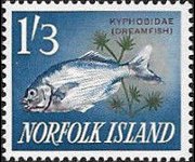 Norfolk Island 1962 - set Fish: 1'3 sh