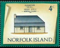 Norfolk Island 1973 - set Buildings: 4 c
