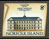 Norfolk Island 1973 - set Buildings: 8 c
