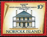 Norfolk Island 1973 - set Buildings: 10 c