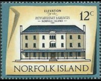 Norfolk Island 1973 - set Buildings: 12 c