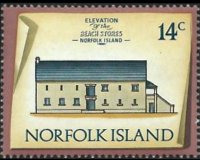 Norfolk Island 1973 - set Buildings: 14 c