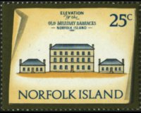 Norfolk Island 1973 - set Buildings: 25 c