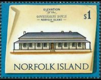 Norfolk Island 1973 - set Buildings: 1 $