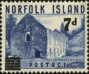 Norfolk Island 1953 - set Views: 7 p su 7½ p