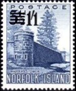 Norfolk Island 1953 - set Views: 1'1 sh su 3½ p