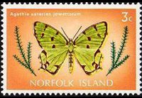 Norfolk Island 1976 - set Butterflies: 3 c