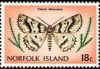 Norfolk Island 1976 - set Butterflies: 18 c