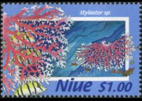 Niue 1996 - set Coral: 1 $
