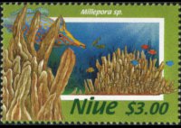 Niue 1996 - set Coral: 3 $