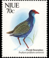 Niue 1992 - serie Uccelli: 70 c
