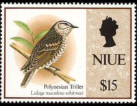 Niue 1992 - serie Uccelli: 15 $