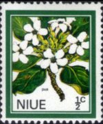 Niue 1969 - set Flowers: ½ c