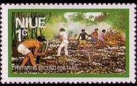 Niue 1976 - serie Attività locali: 1 c