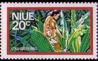 Niue 1976 - serie Attività locali: 20 c
