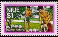 Niue 1976 - serie Attività locali: 1 $