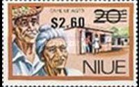 Niue 1977 - serie Attività locali e welfare - soprastampati: 2,60 $ su 20 c