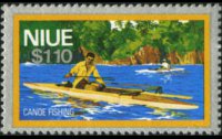 Niue 1978 - serie Attività locali - sfondo argento: 1,10 $