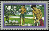 Niue 1978 - serie Attività locali - sfondo argento: 3,20 $