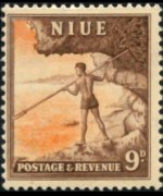 Niue 1950 - set Local motives: 9 p