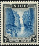 Niue 1950 - serie Scene locali: 3 sh