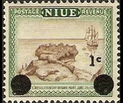 Niue 1967 - set Local motives - surcharged: 1 c su 1 p