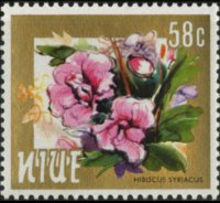 Niue 1984 - serie Fiori: 58 c