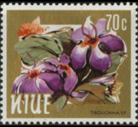 Niue 1984 - set Flowers: 70 c