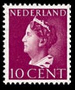 Olanda 1940 - serie Regina Guglielmina: 10 c