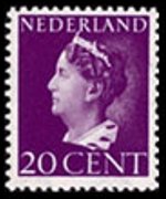 Olanda 1940 - serie Regina Guglielmina: 20 c