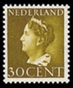 Olanda 1940 - serie Regina Guglielmina: 30 c