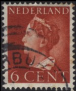 Olanda 1940 - serie Regina Guglielmina: 6 c