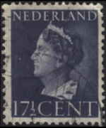 Olanda 1940 - serie Regina Guglielmina: 17½ c