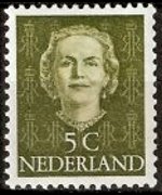Olanda 1949 - serie Regina Giuliana: 5 c