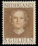 Netherlands 1949 - set Queen Juliana: 5 g
