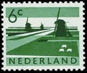 Netherlands 1962 - set Landscapes: 6 c