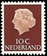 Netherlands 1953 - set Queen Juliana: 10 c
