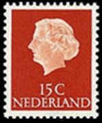 Netherlands 1953 - set Queen Juliana: 15 c